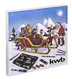 kwb Adventskalender - 2018 Edition - Der originelle Weihnachtskalender für Männer, Kalender mit hochwertigen Werkzeug-Stücken gefüllt, inkl. Tasche